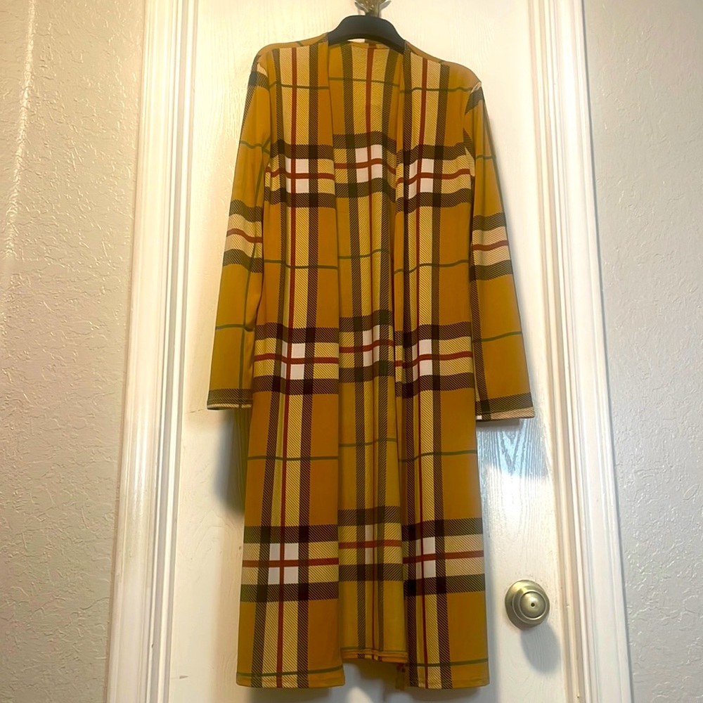 Plaid Mustard Duster